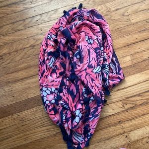 Lilly Pulitzer Infinity Scarf Pink and Navy